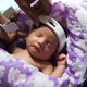 The device to detect hearing loss is tested on a baby at Vaani Vilas Hospital, Bangalore.